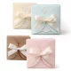5Pcs-Korean-Version-White-Cardboard-Bow-Handmade-Square-Gift-Box-Simple-Baked-Candy-Folding-Small-Paper